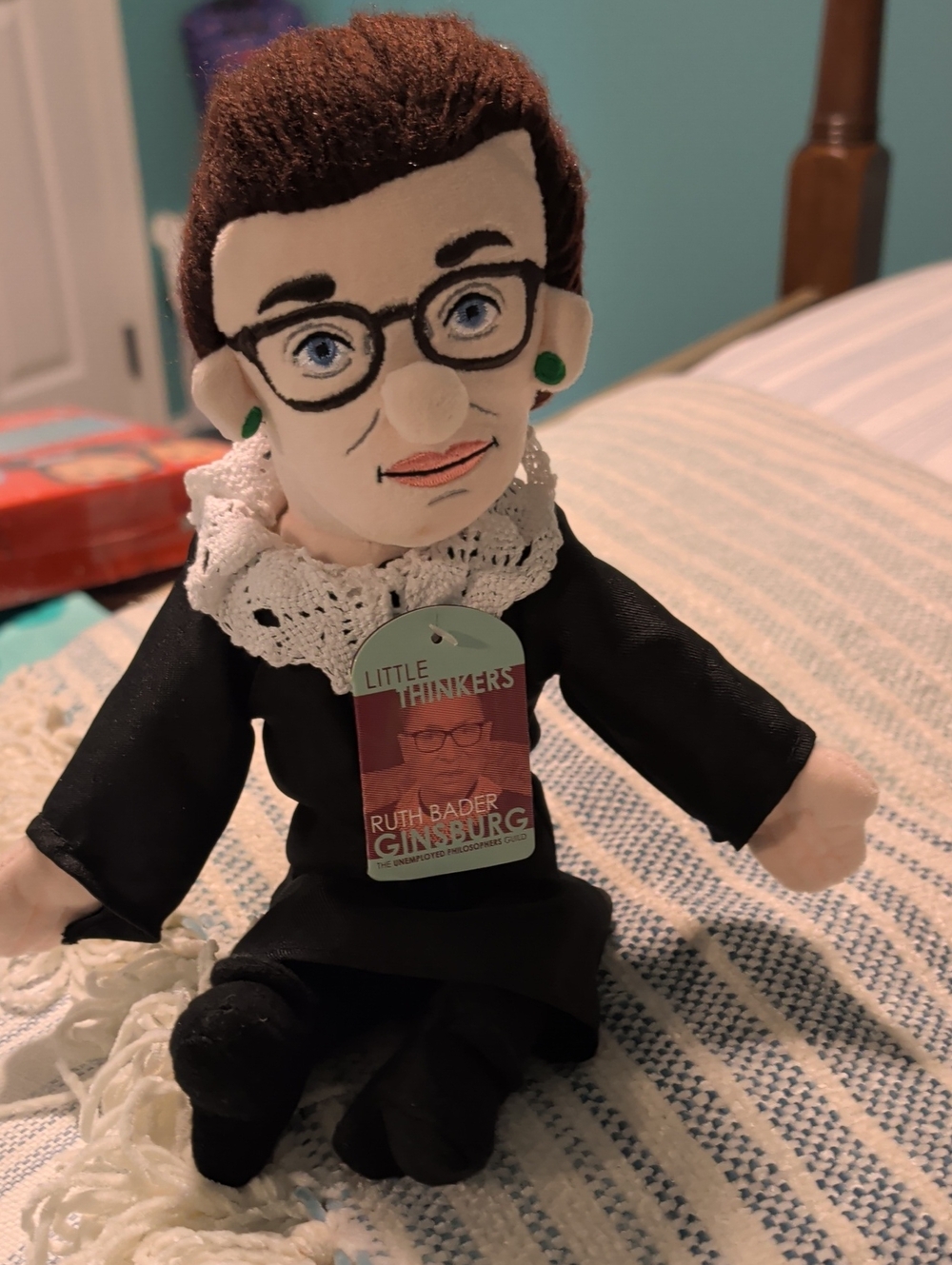 Black Plus/Beanie Ruth Bader Ginsburg Judge Doll